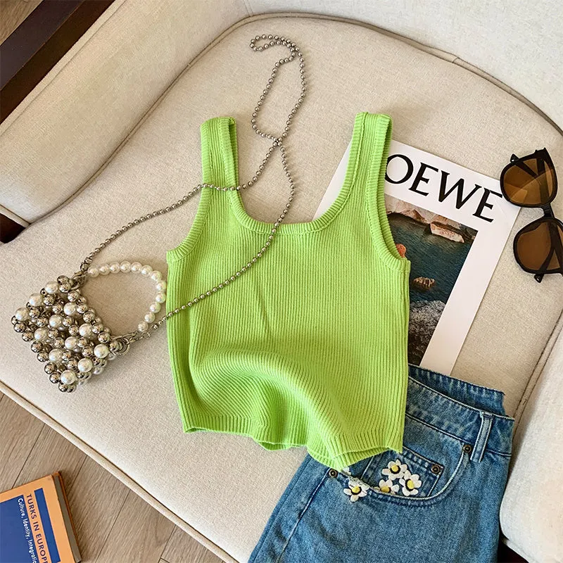 Chic Metal Ring Hollowed Camisole