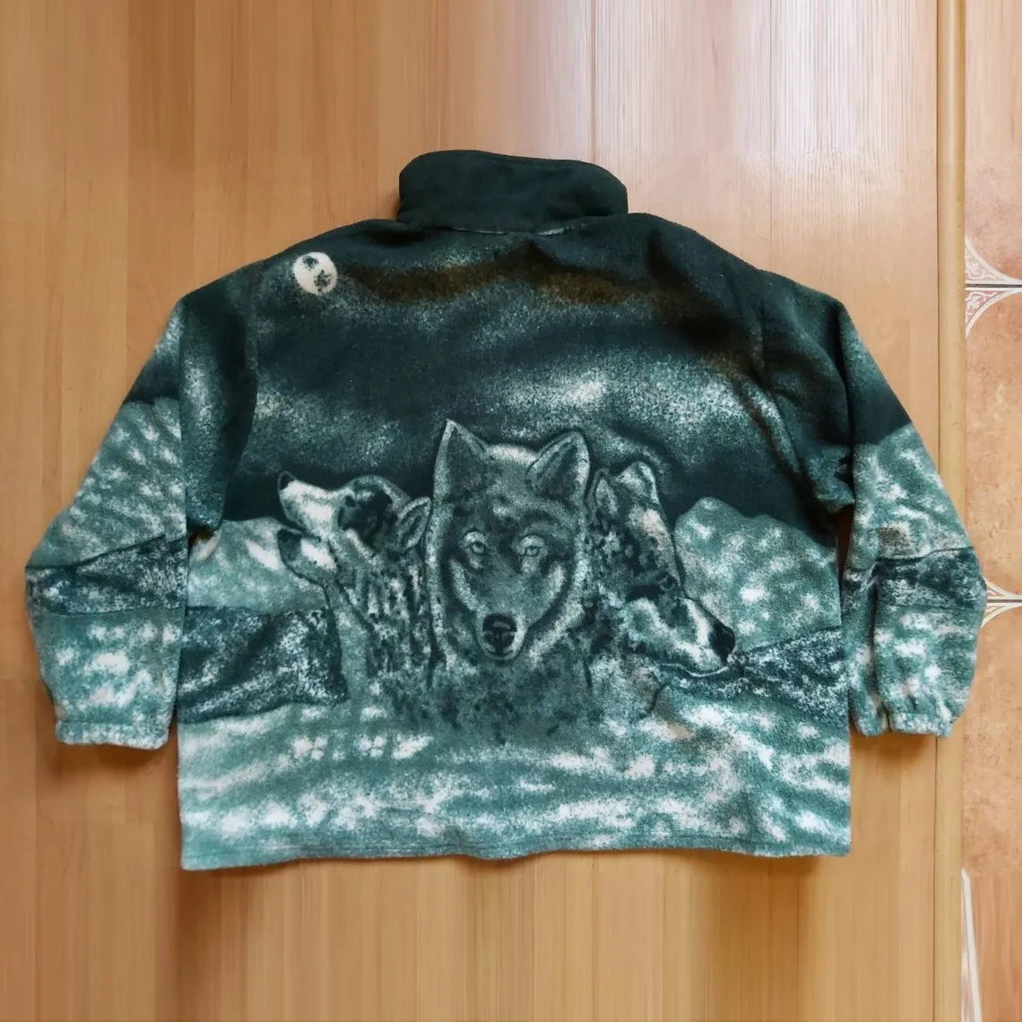 Fashion animal print plush warm jacket