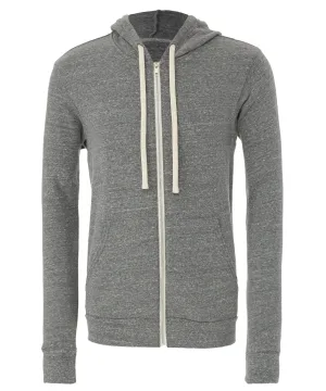 Grey Triblend - Unisex triblend full zip hoodie
