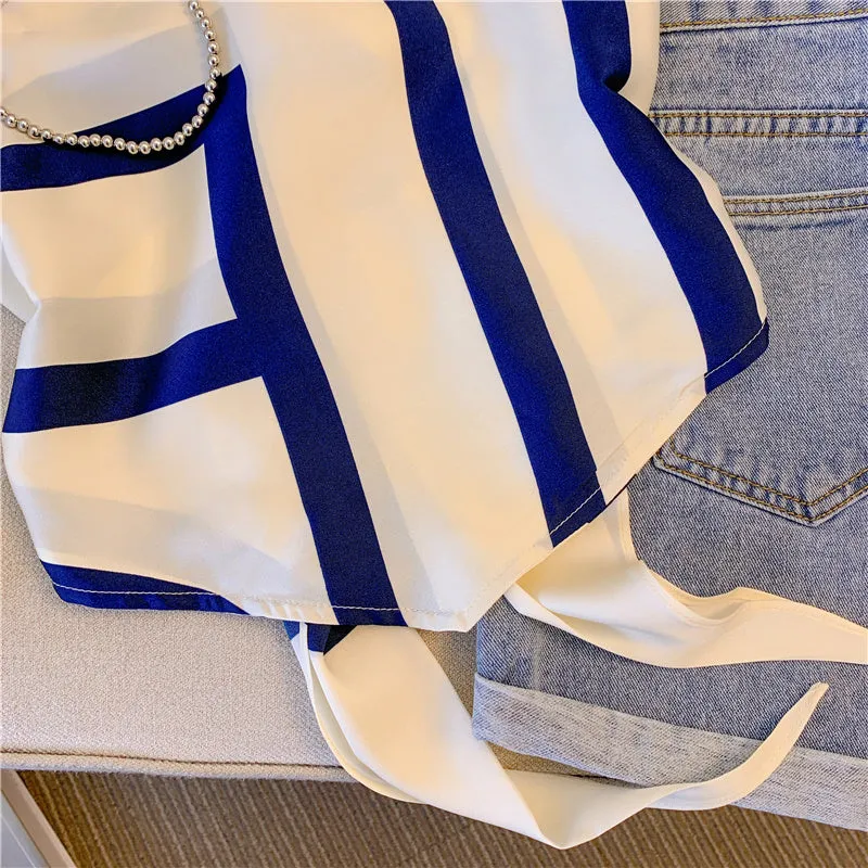 Niche Lace-up Printed Camisole