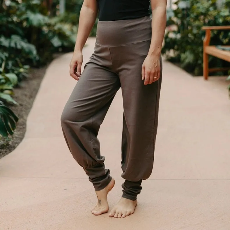 Organic Cotton Aladin Pants - Plum Truffle