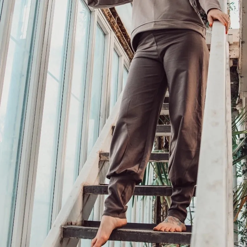 Organic Cotton Aladin Pants - Plum Truffle