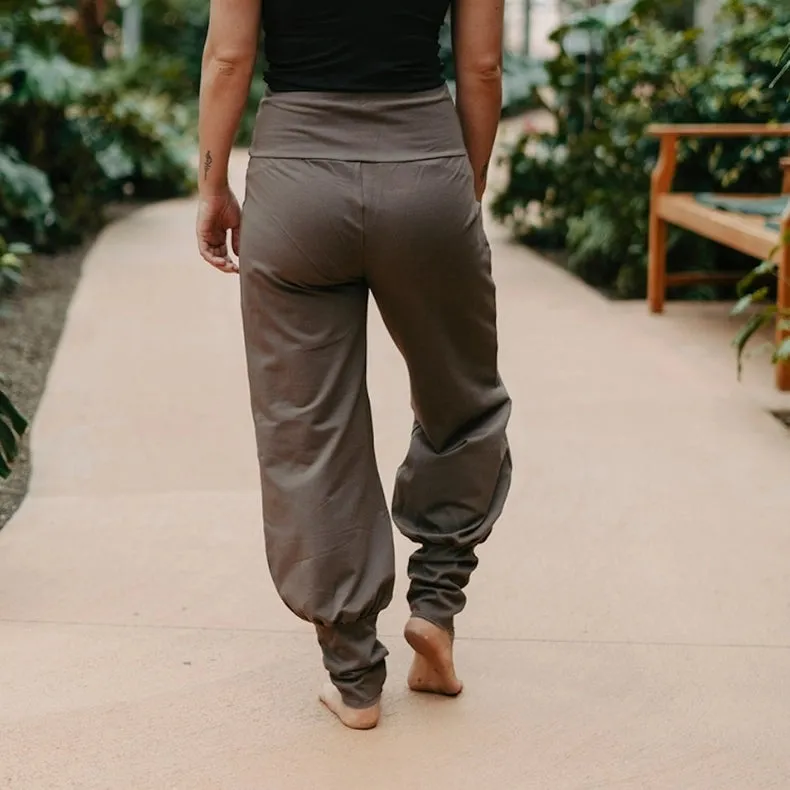 Organic Cotton Aladin Pants - Plum Truffle