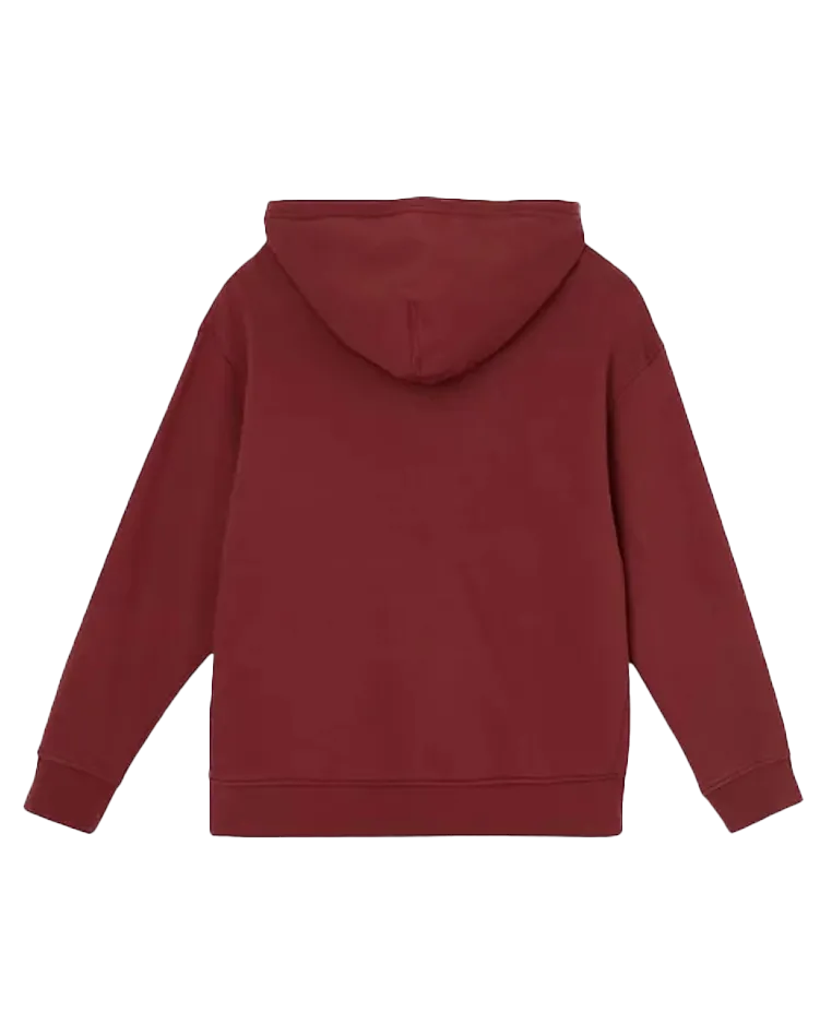 Relaxed Graphic Hoodie in Port