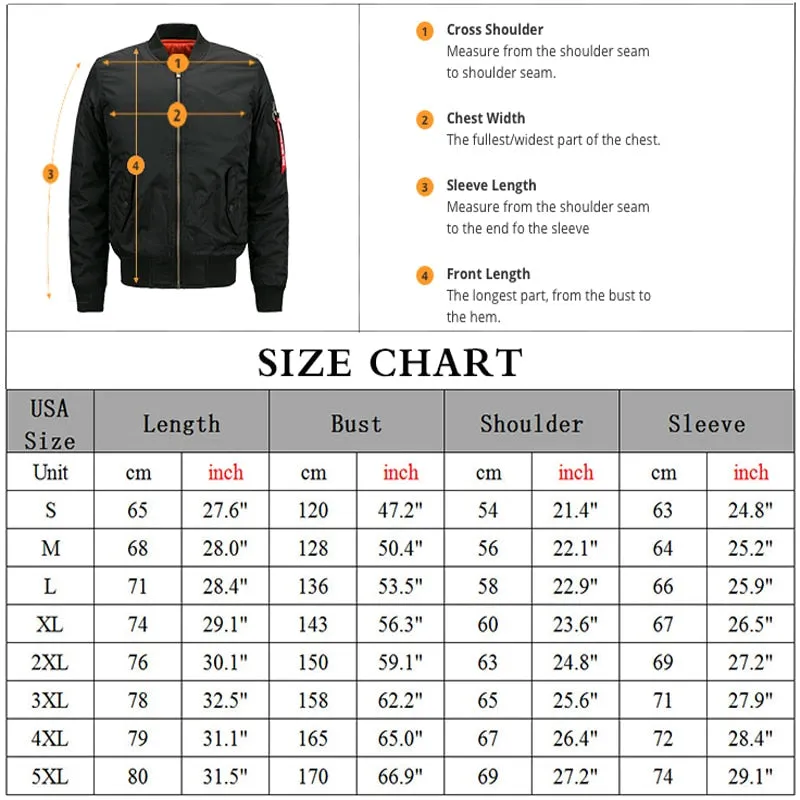 Security Uniform Jacket USA SIZE Bomber Jacket-  Warm Zipper FLIGHT JACKET