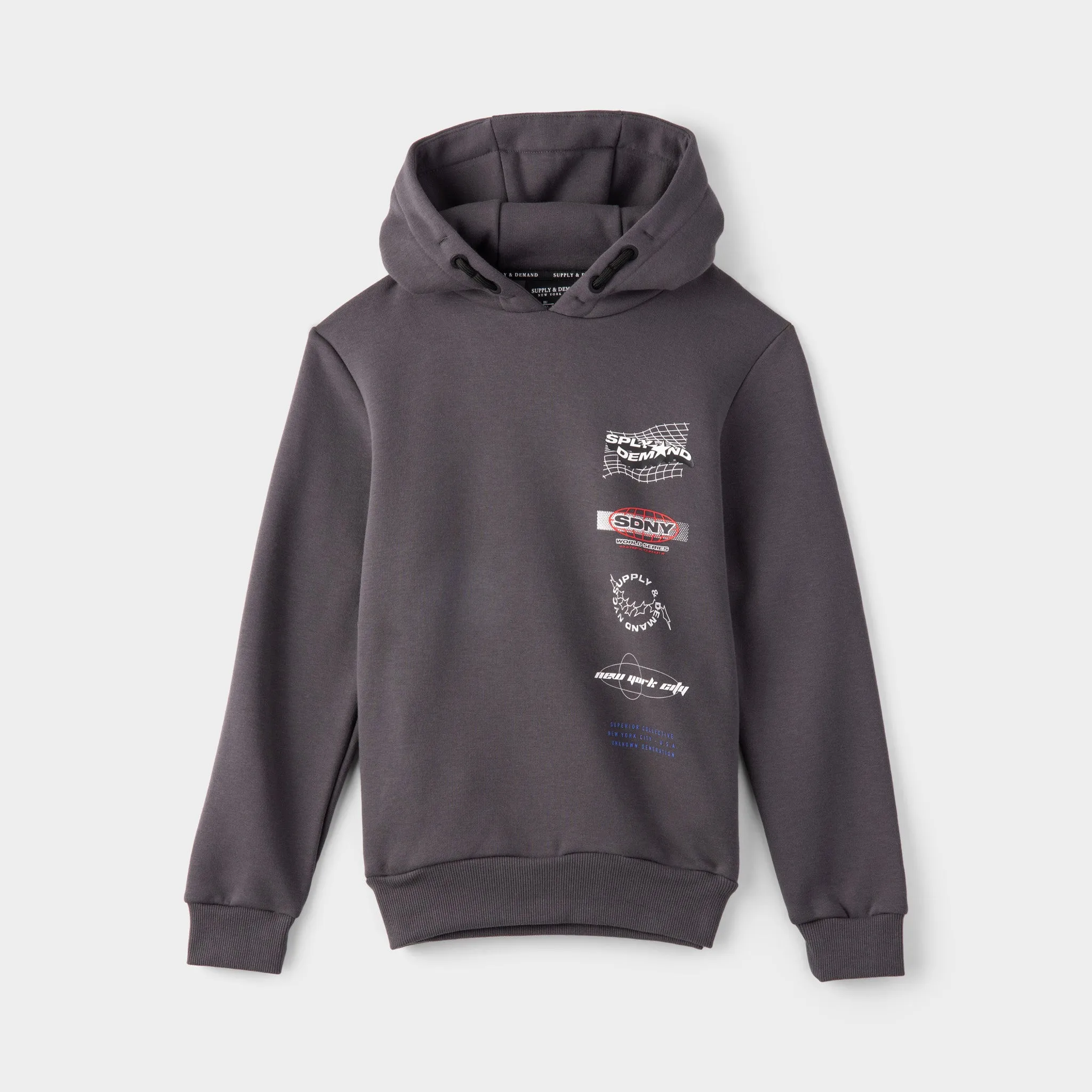 Supply & Demand Junior Boys' Formula Pullover Hoodie / Dark Grey