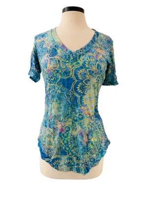 Tile V Neck Tee