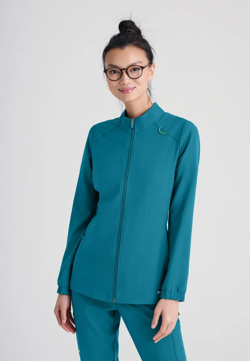 Virtue 3-Pocket Stand-Up Collar Scrub Jacket