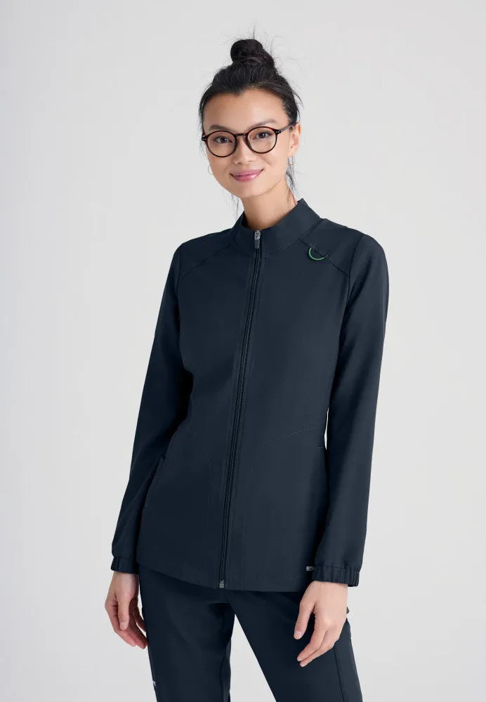 Virtue 3-Pocket Stand-Up Collar Scrub Jacket