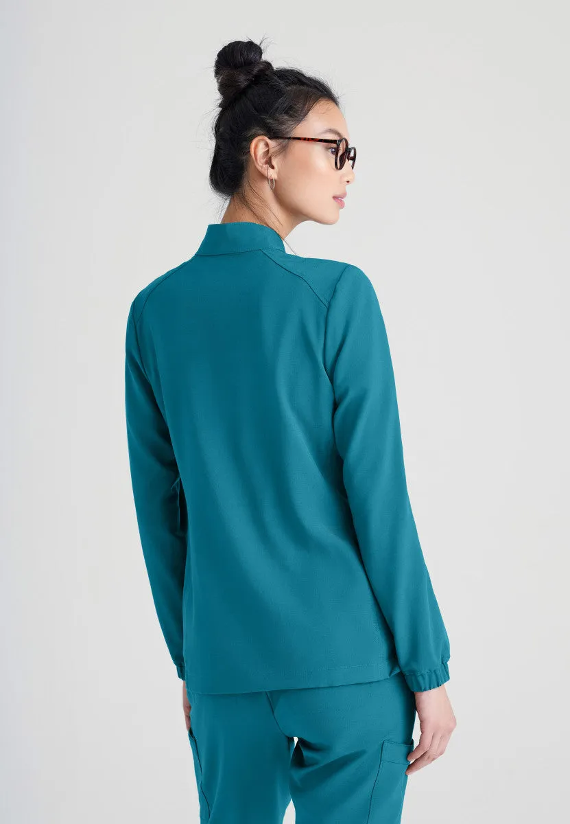 Virtue 3-Pocket Stand-Up Collar Scrub Jacket