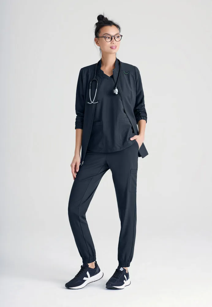 Virtue 3-Pocket Stand-Up Collar Scrub Jacket