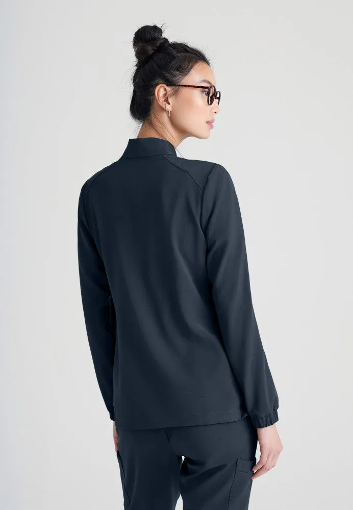 Virtue 3-Pocket Stand-Up Collar Scrub Jacket