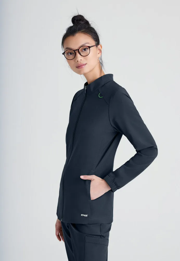 Virtue 3-Pocket Stand-Up Collar Scrub Jacket