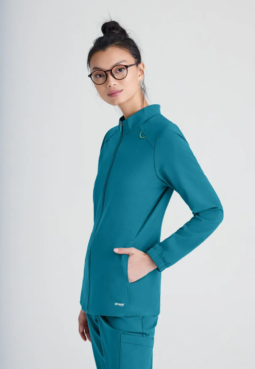 Virtue 3-Pocket Stand-Up Collar Scrub Jacket