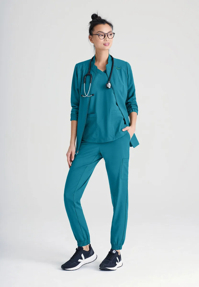 Virtue 3-Pocket Stand-Up Collar Scrub Jacket