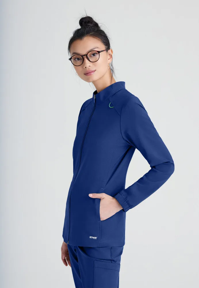 Virtue 3-Pocket Stand-Up Collar Scrub Jacket