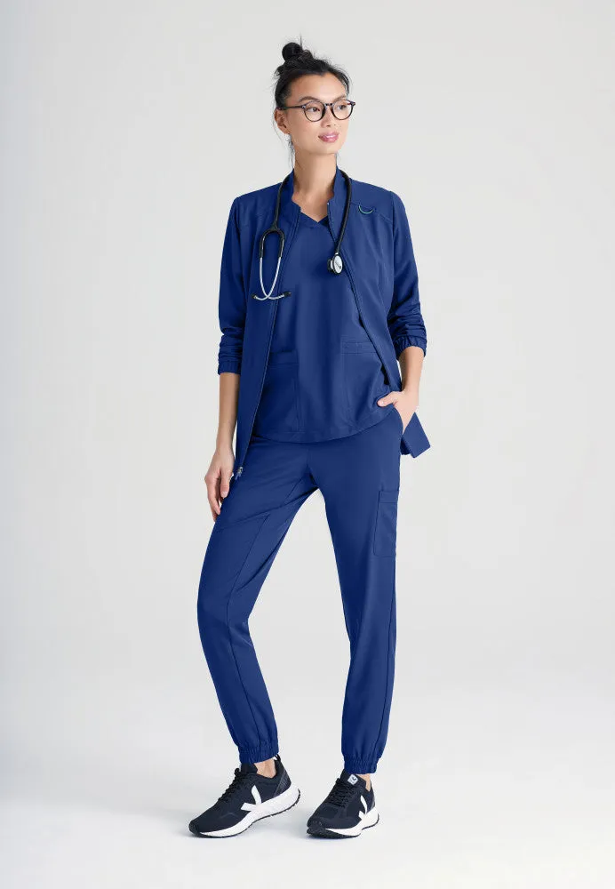 Virtue 3-Pocket Stand-Up Collar Scrub Jacket