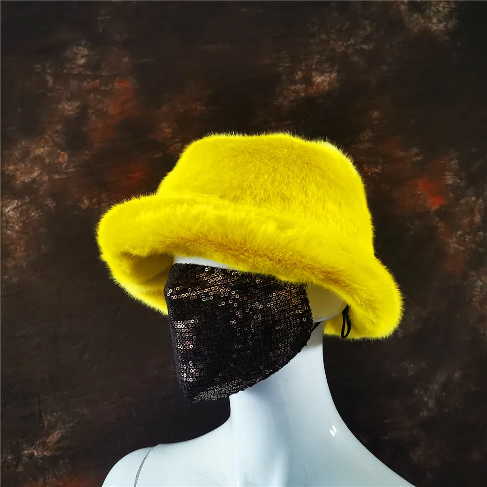Wholesale Color Leopard Print Warm Fisherman Hats